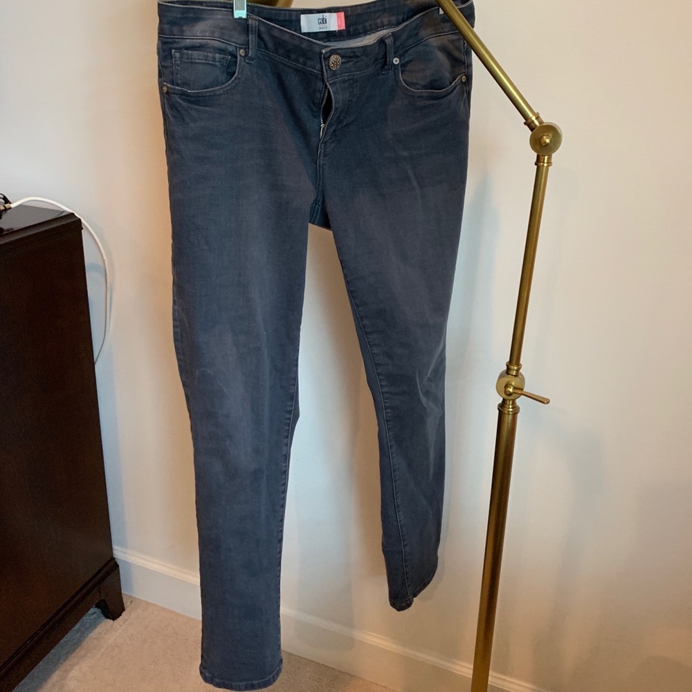 CAbi grey wash slim boyfriend jean